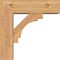 Ekena Millwork Merced Block Smooth Bracket w/ Offset Brace, Western Red Cedar, 5 1/2"W x 16"D x 16"H BKT0604X16X16MRC05SWR - alternate 4